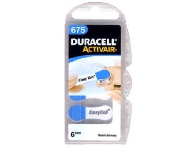 Duracell Activair Hearing Aid Batteries - x6