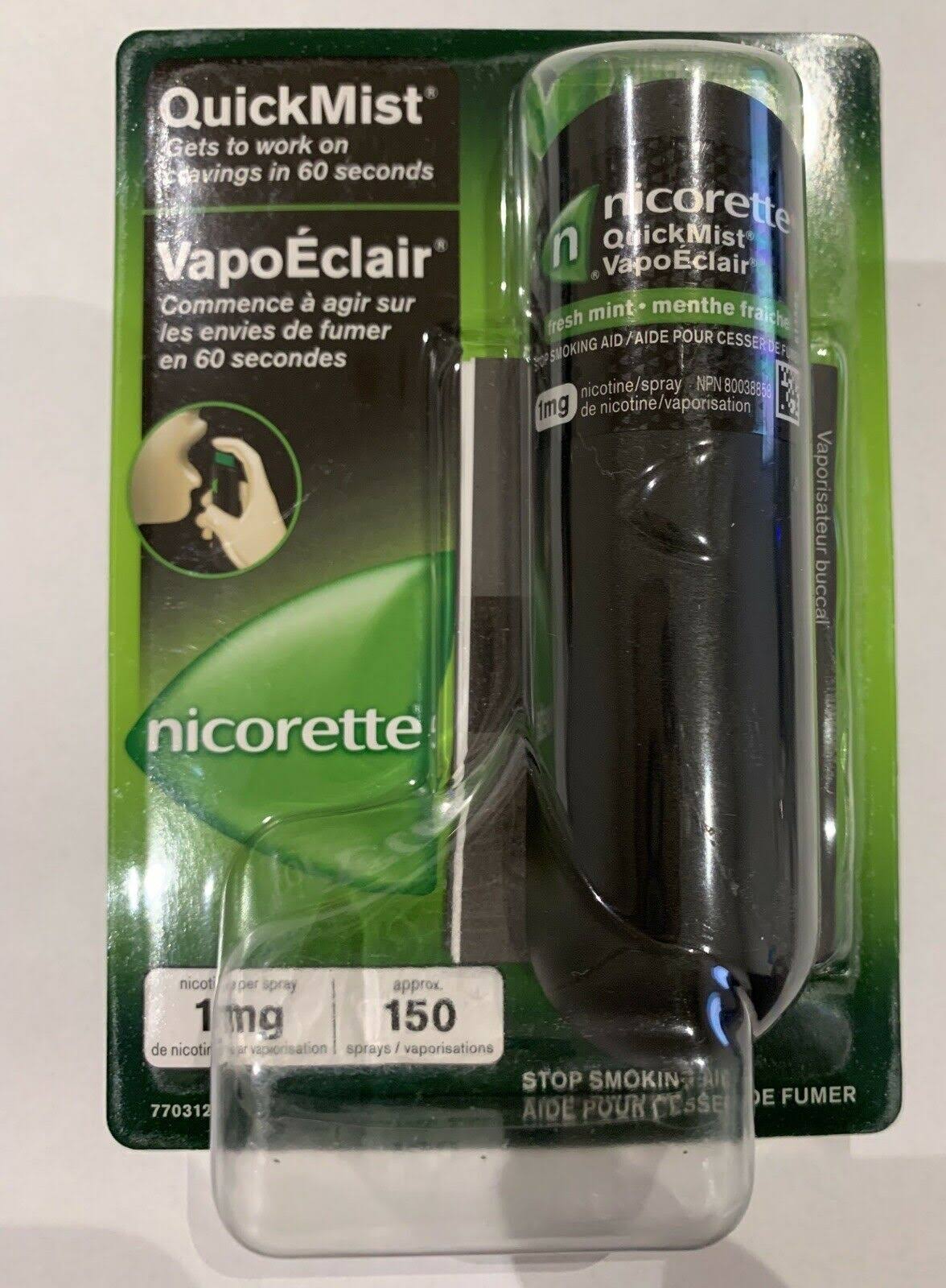 Nicorette Quickmist Spray - Fresh Mint, 1mg