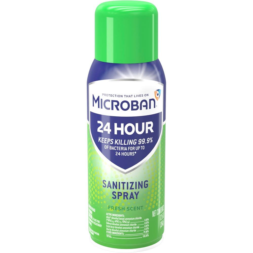 Microban 24 Hour Disinfectant Sanitizing Spray, Fresh Scent
