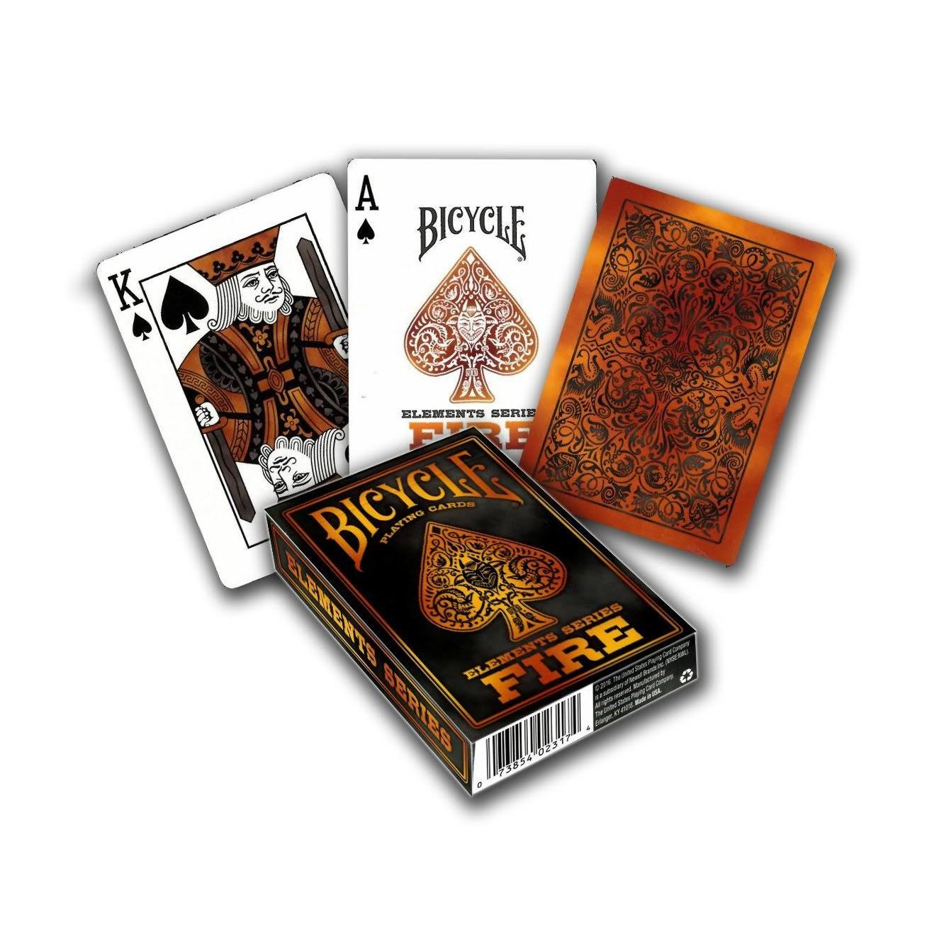 Bicycle Elements Series Playing Cards, Fire, Poker Size