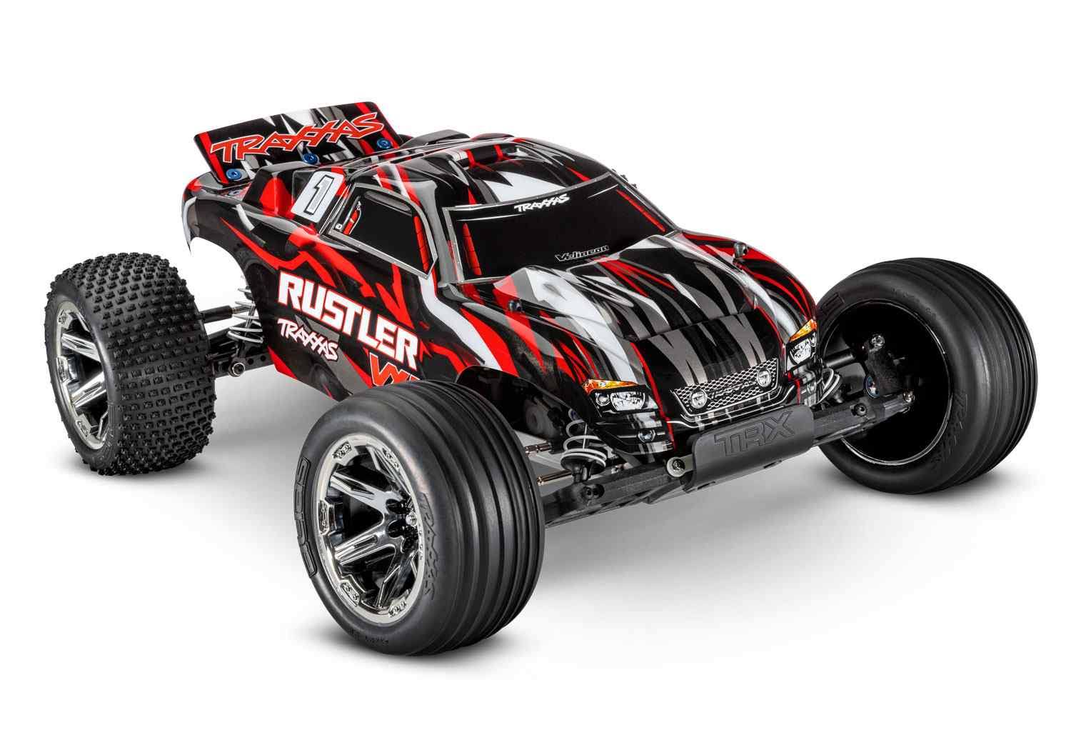 Traxxas 1/10 Rustler VXL 2WD RTR Stadium Truck with Magnum 272R - Red