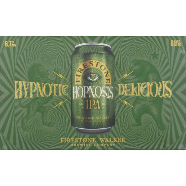 Firestone Beer, IPA, Hopnosis - 6 pack, 12 oz cans