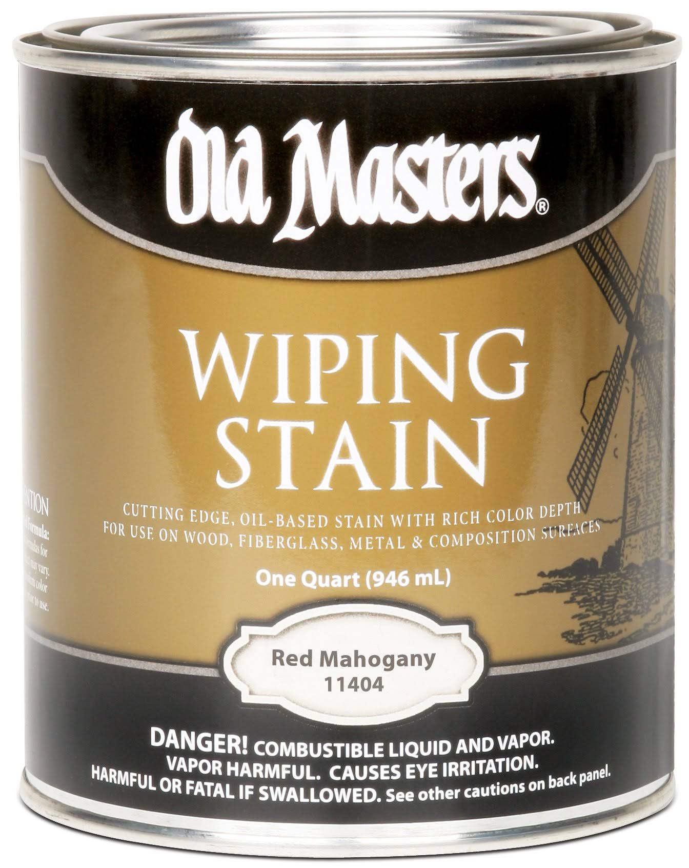 Old Masters Wiping Stain - 11404 Red Mahogany
