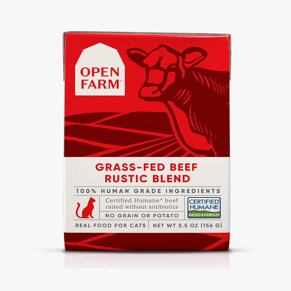 Open Farm Grass Fed Beef Rustic Blend Wet Cat Food 5.5 oz