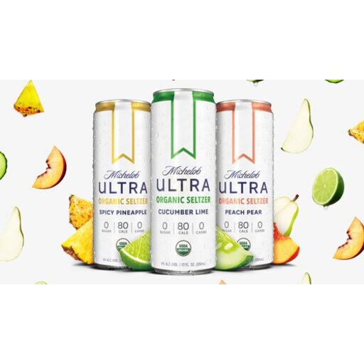 Michelob Ultra Hard Seltzer, Organic, Classic Collection - 12 pack, 12 fl oz slim cans