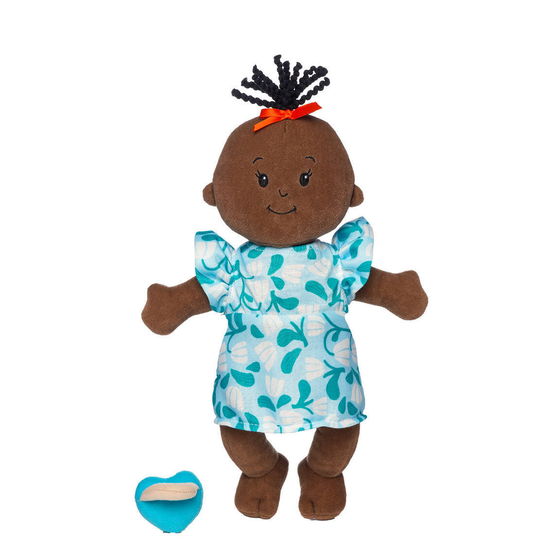 Manhattan Toy Wee Baby Stella Doll - Brown with Black Wavy Tuft