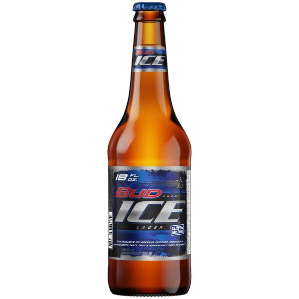 Bud Ice Lager Beer - 18oz