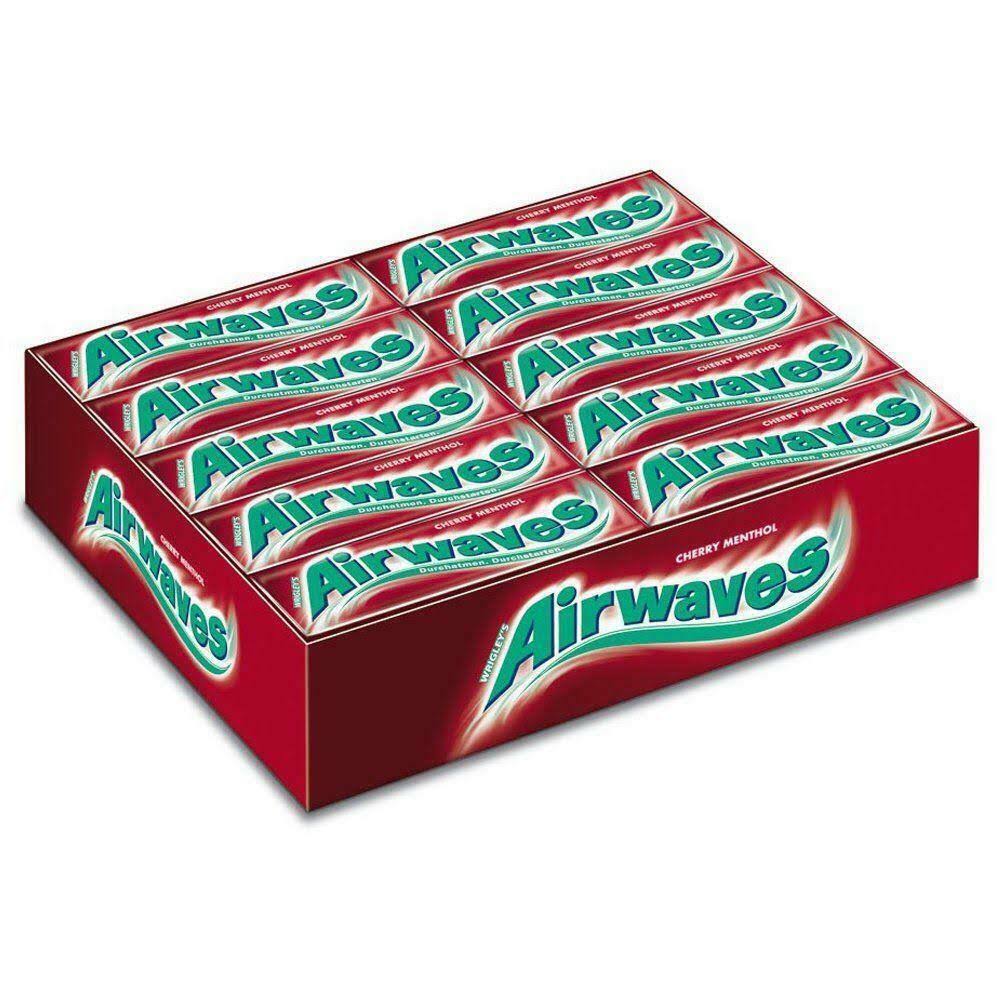 Wrigley's Airwaves Chewing Gum - Cherry Menthol, 15g