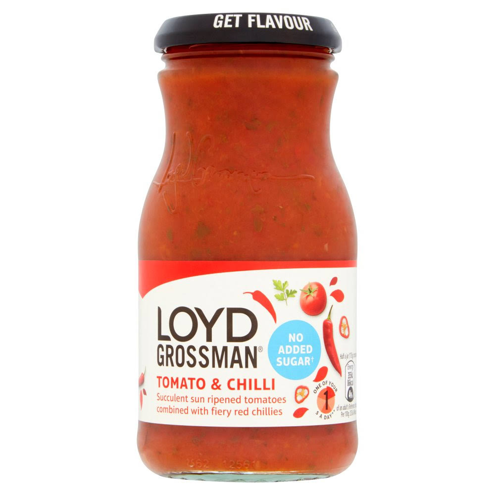 Loyd Grossman No Added Sugar Tomato & Chilli Sauce to Ireland