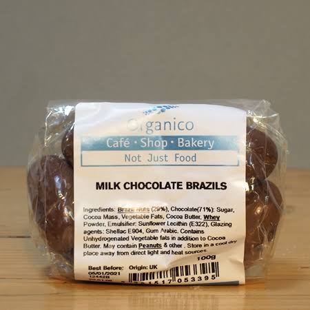 Organico Milk Chocolate Brazils (100g)|Organico