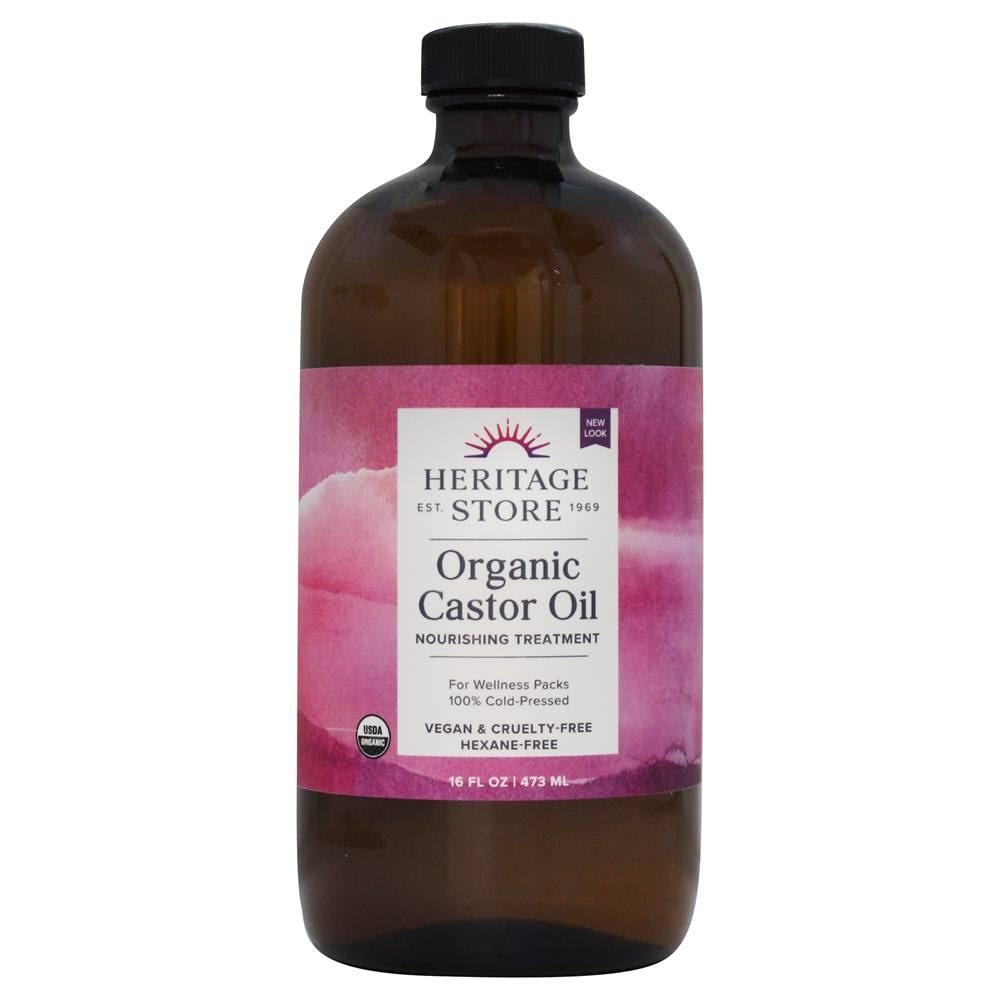 Heritage Store - Organic Castor Oil - 16 fl. oz (480 ml)