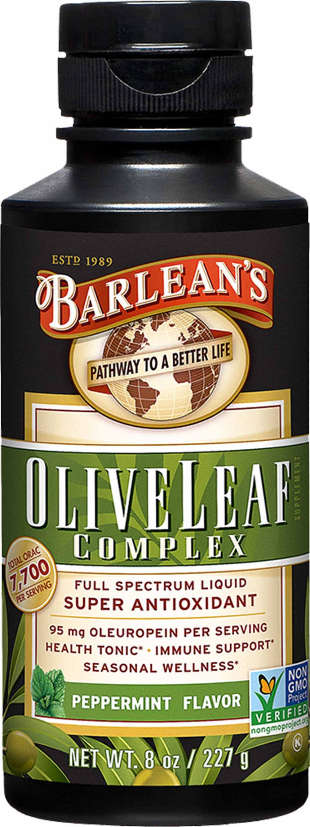 Barlean's Organic Oils Olive Leaf Complex - 8oz
