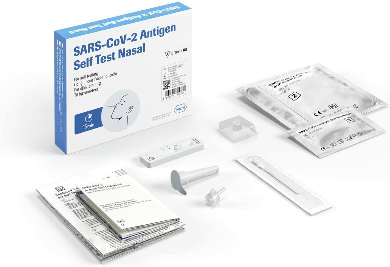 COVID 19 Testing Kit SARS-CoV Antigen Kit Nasal Testing Self Test 5 Tests