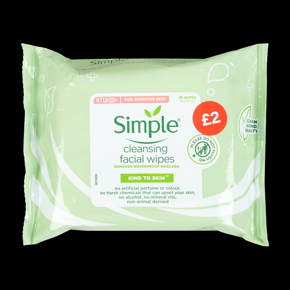 Simple Cleansing Wipes 25pk