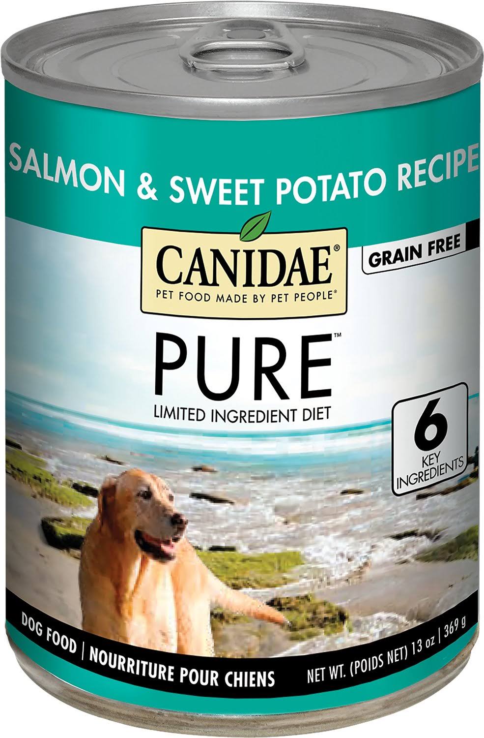 Canidae, Pure Grain Free Salmon & Sweet Potato Dog Food, 13 oz