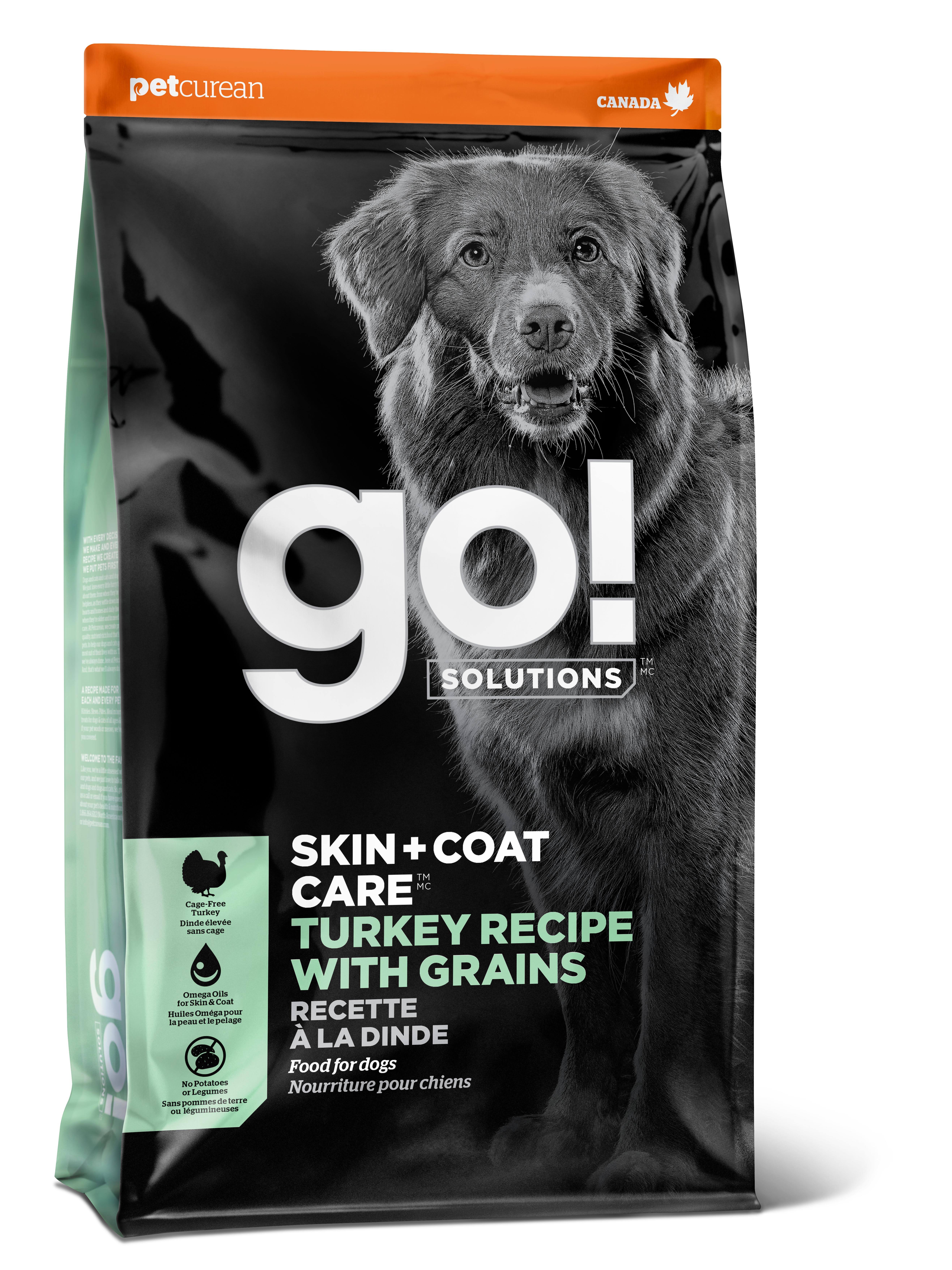 Go! Solutions Skin + Coat Care Turkey with Grains Dry Dog Food, 3.5-lb