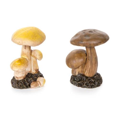 Darice 2-inch Fairy Garden Mushroom Cluster - 2 Assorted Styles