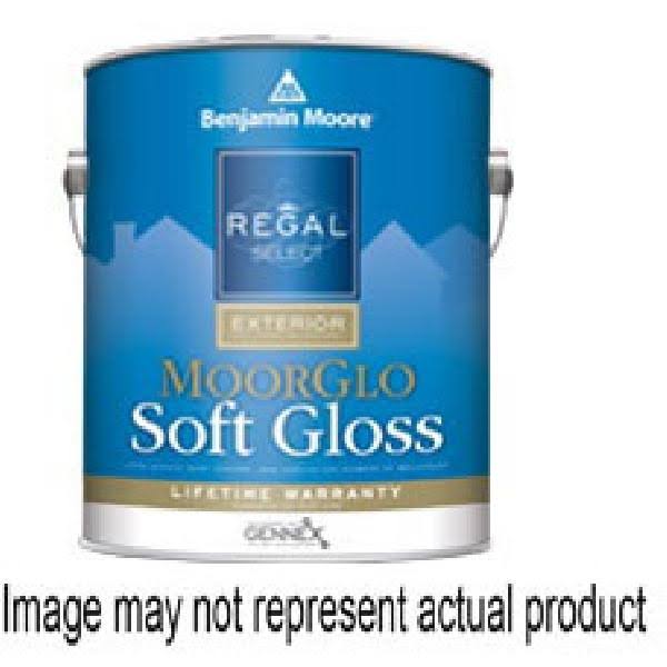 Benjamin Moore Regal Select MoorGlo W09680-004 Exterior Paint, Soft Gloss, Black, 1 qt W0968004
