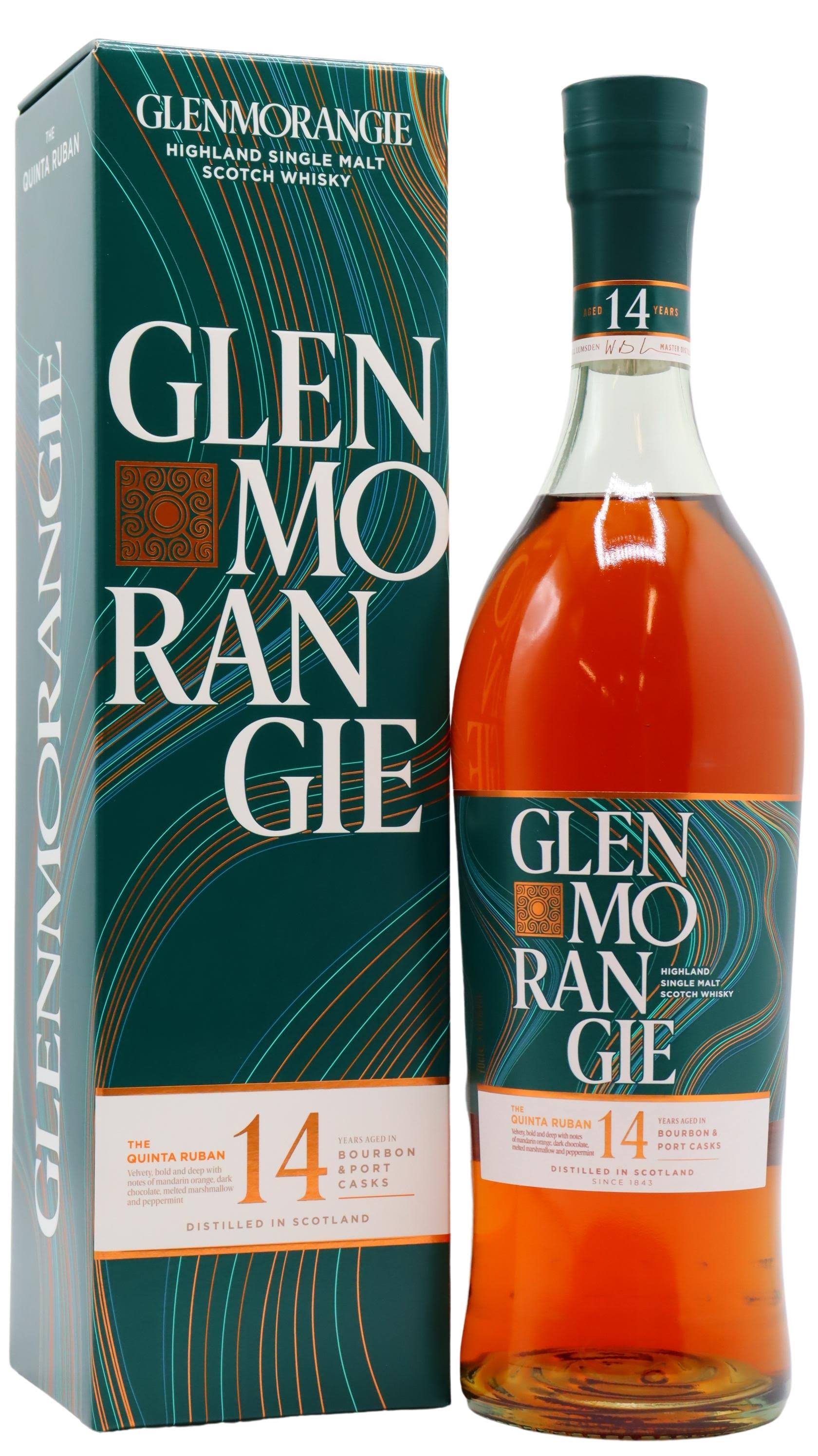 Glenmorangie The Quinta Ruban Aged 14 Years Single Malt Scotch Whisky - 70cl