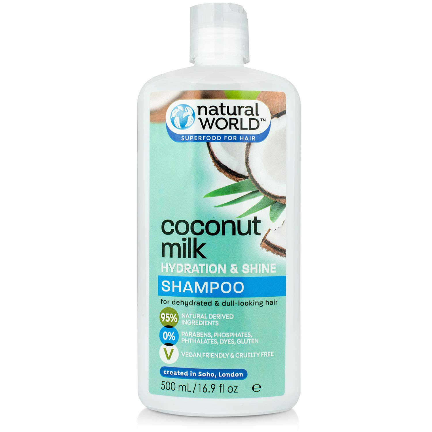 Natural World Coconut Water Hydration & Shine Shampoo - 500ml