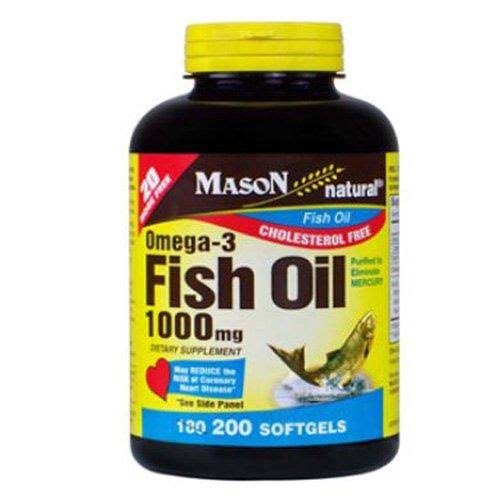 Mason Vitamins Omega-3 Fish Oil Dietary Supplement - 1000mg, 200 Softgels