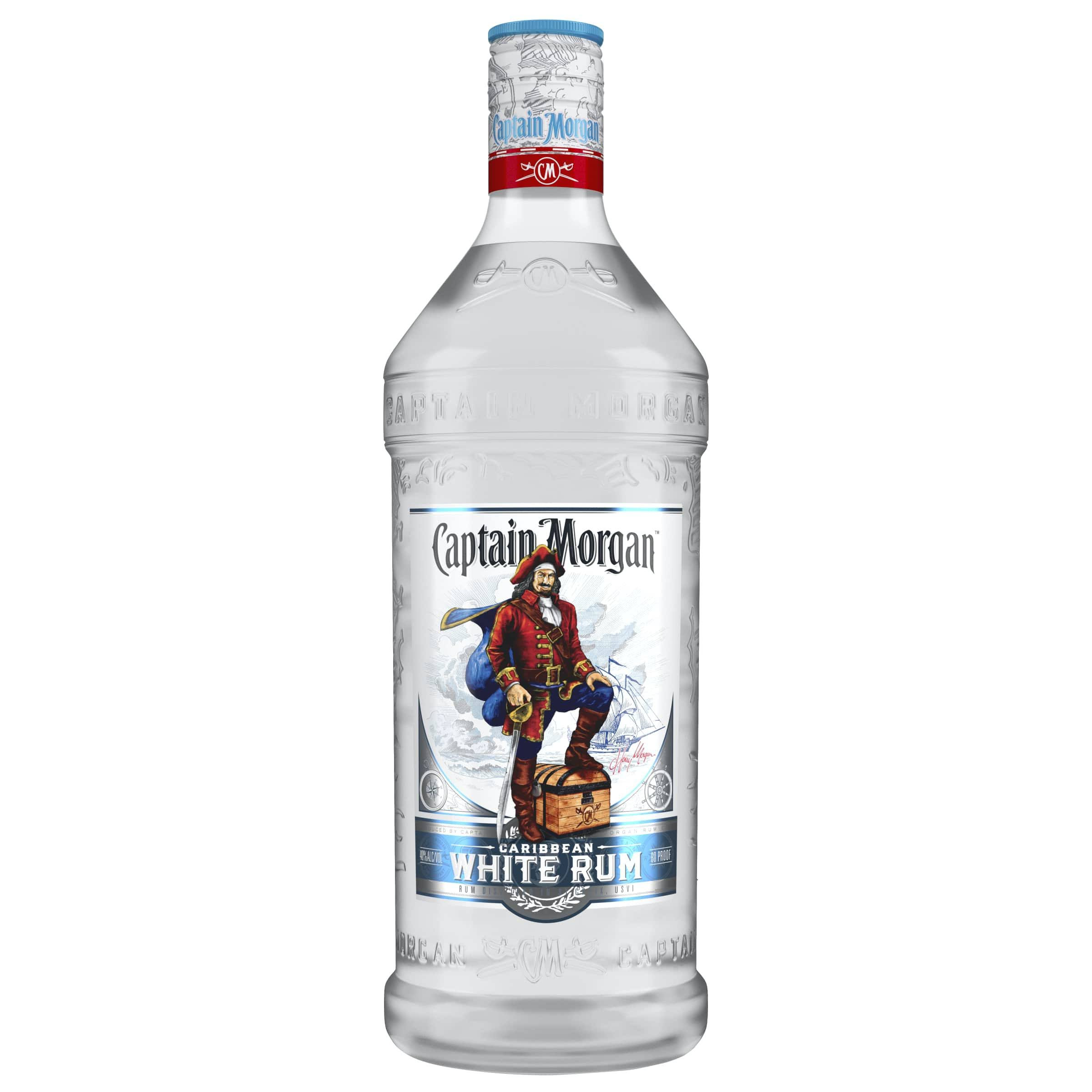 Captain Morgan Rum, White, Caribbean - 1.75 lt