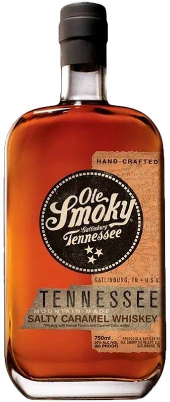 Ole Smoky Whiskey, Salty Caramel, Tennessee - 750 ml