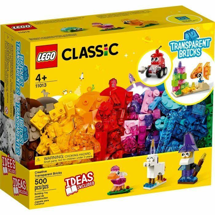 Lego 11013 Classic Creative Transparent Bricks Set New with Sealed Box