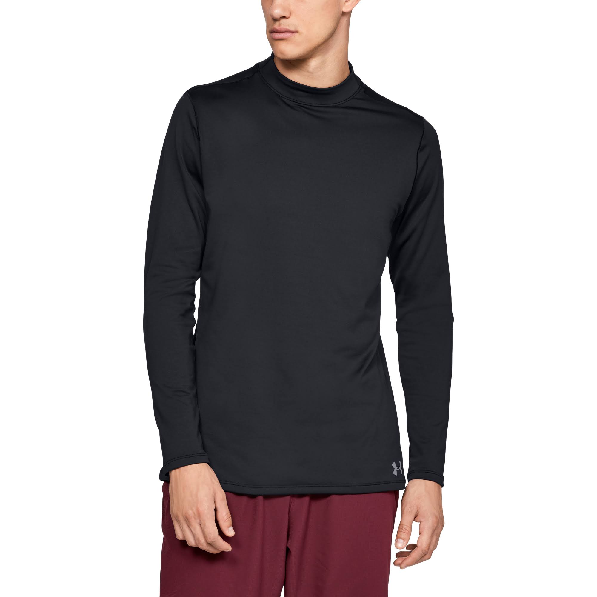 Under Armour ColdGear Armour Fitted Mock Shirt - Black, Small