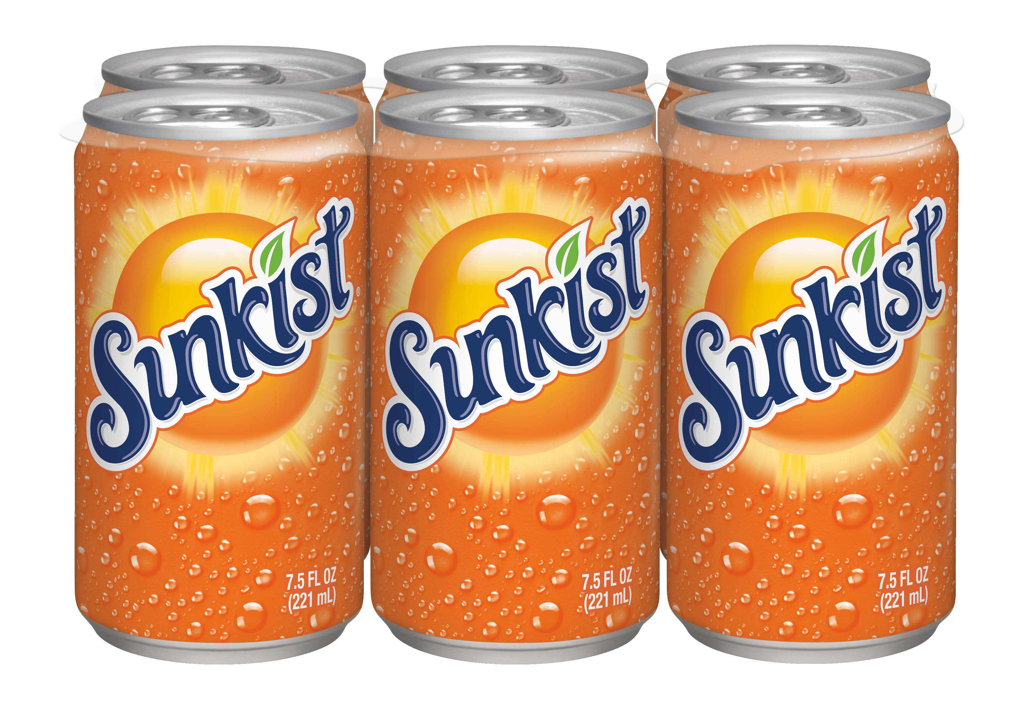 Sunkist Soda - Orange, x6