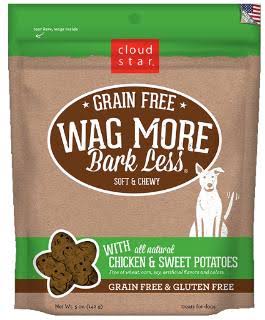 Cloud Star Wag More Bark Less Soft Chewy Dog Treat - Chicken and Sweet Potatoes, 5oz
