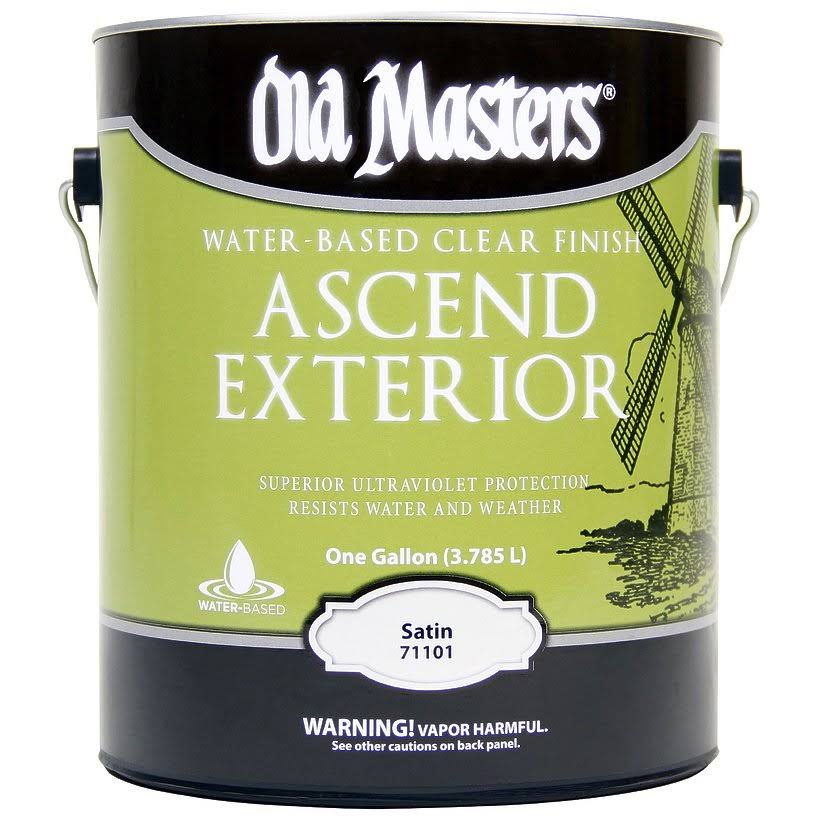 Old Masters 71101 1G Satin Ascend Water Based Clear Finish