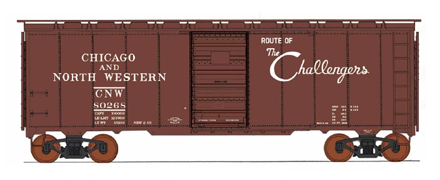 InterMountain Railway Company 45816-02 Ho, 40' Modified 1937 AAR Boxcar, CNW, 80606 CNW / 40'