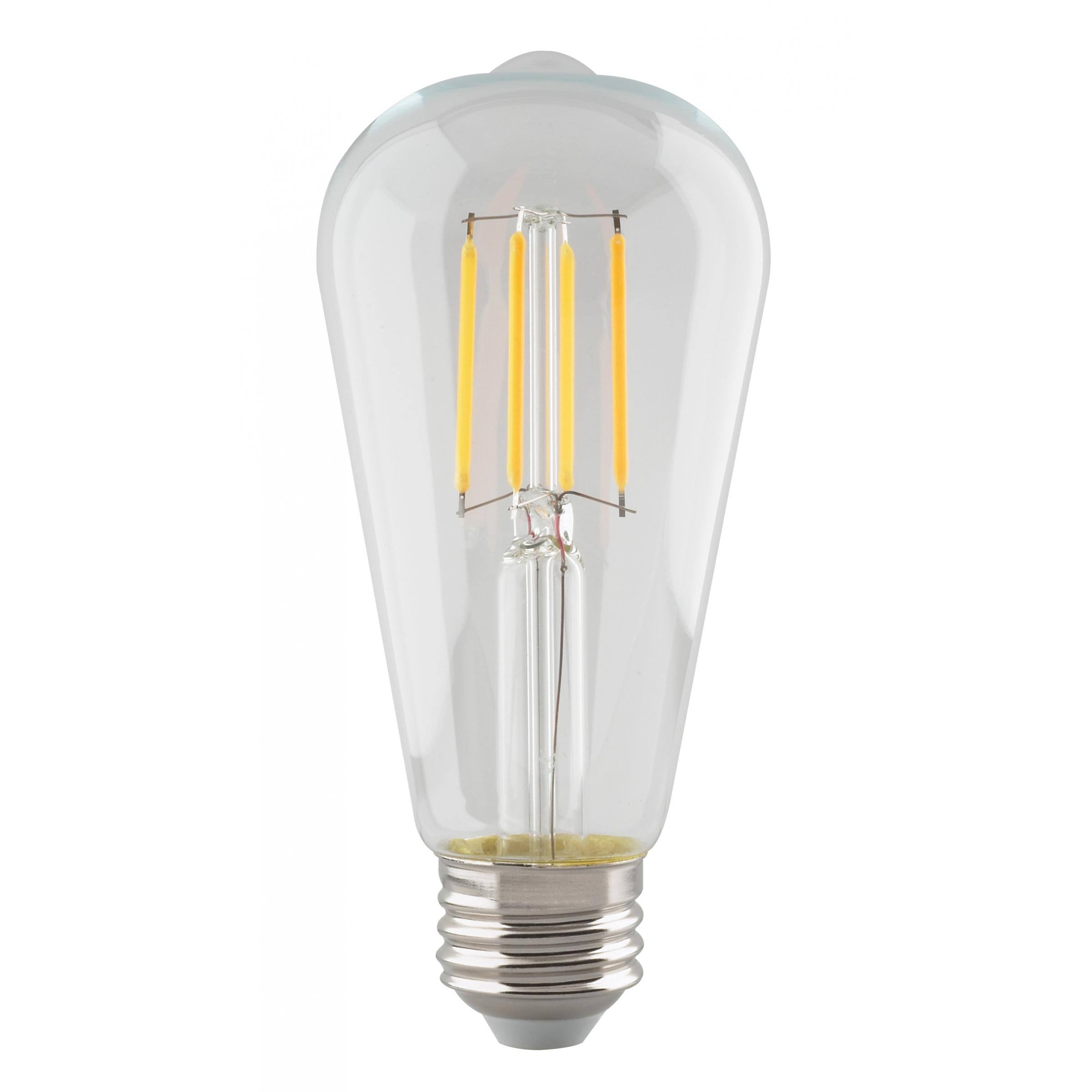SatcoProductsandLighting S8554 60 Watt Equivalent, ST19 LED, Dimmable Light Bulb, Warm White (2700K) E26/Medium (Standard) Base 2"H X 2"W X 5"D