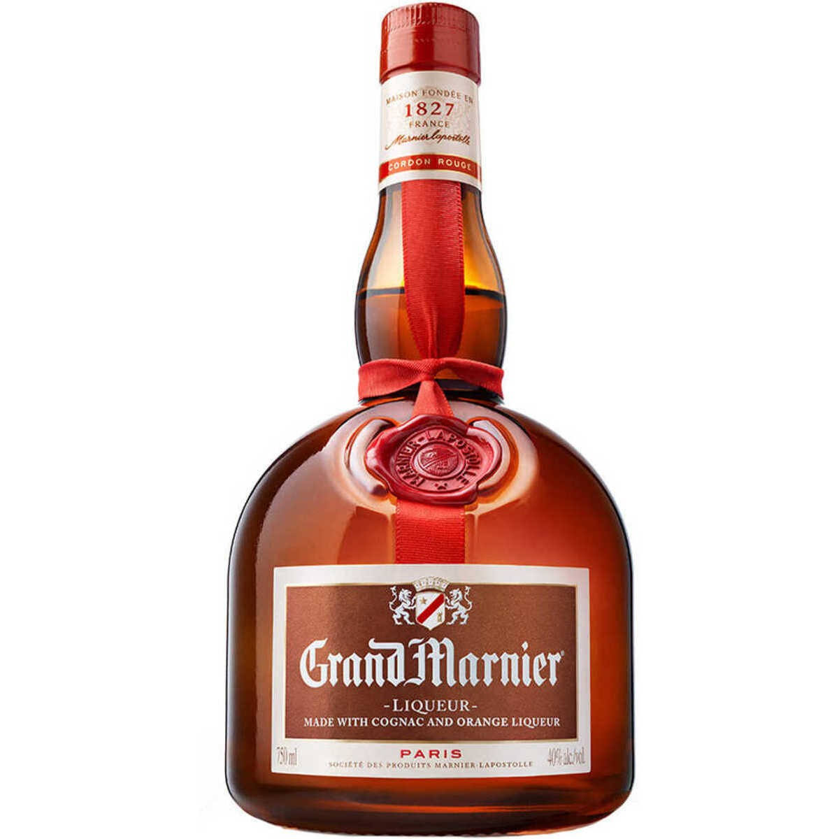 Grand Marnier Liqueur, Cognac & Orange, Cordon Rouge - 750 ml