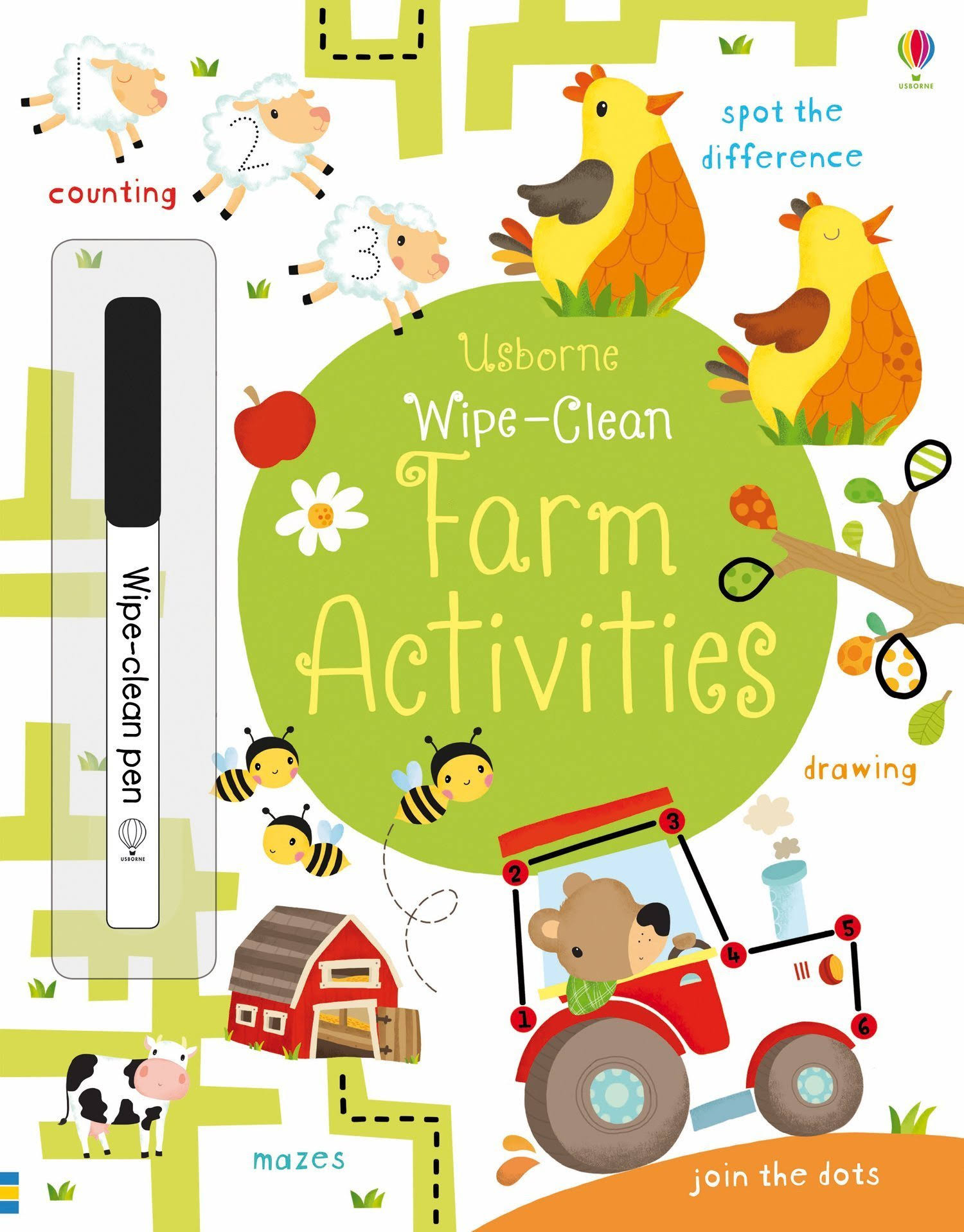 Usborne Wipe Clean Farm Activities C2015