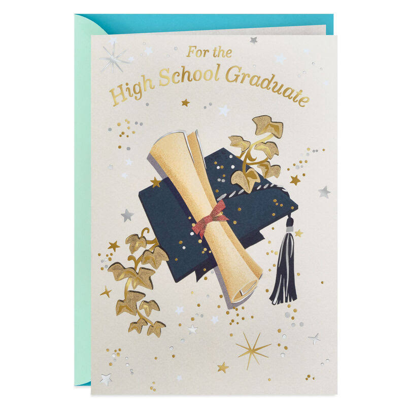 Hallmark Graduation Card, Only The Beginning High School Graduation Card