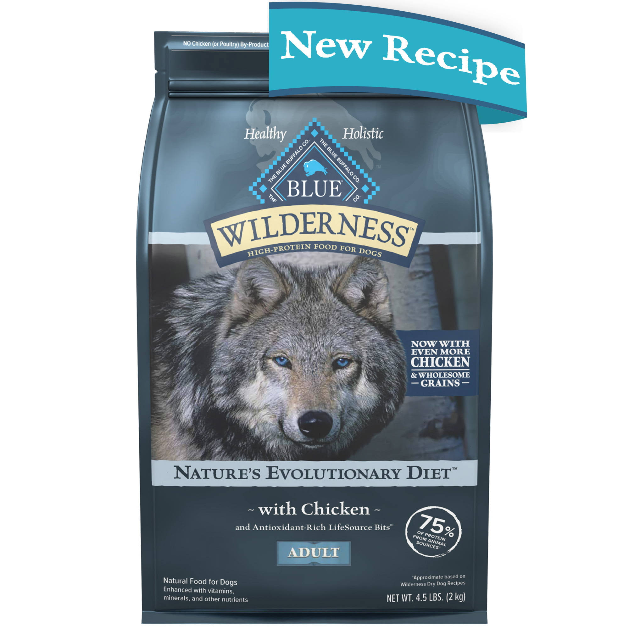 Blue Buffalo Wilderness Nature's Evolutionary Diet With Chicken & Wholesome Grains Adult Recipe Dry Dog Food