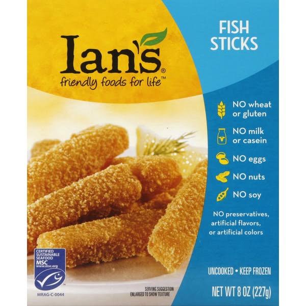 Ians Natural Foods Fish Stick - 8oz