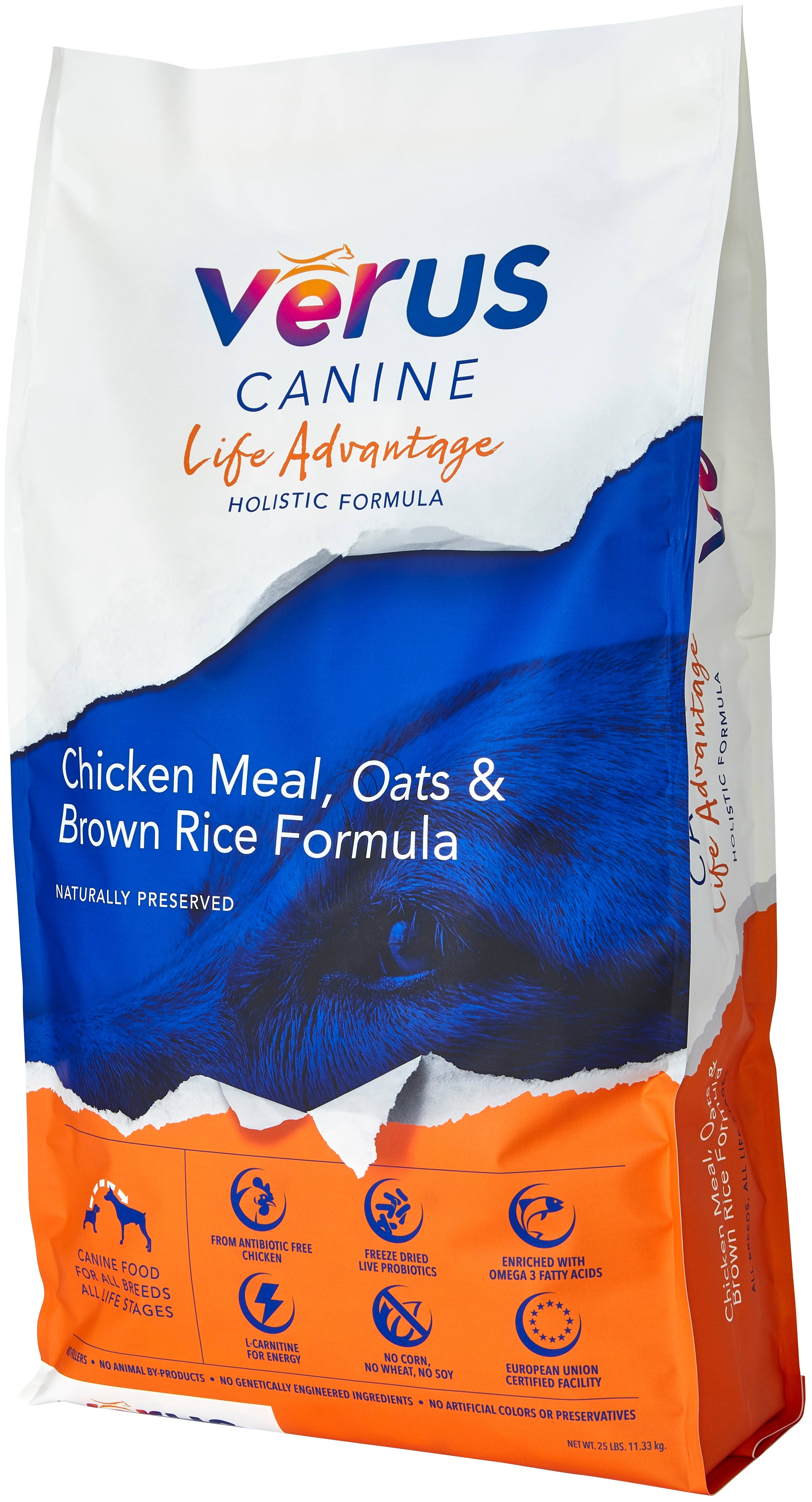 Verus Life Advantage Chicken Meal & Brown Rice Formula Dry Dog Food, 35lb