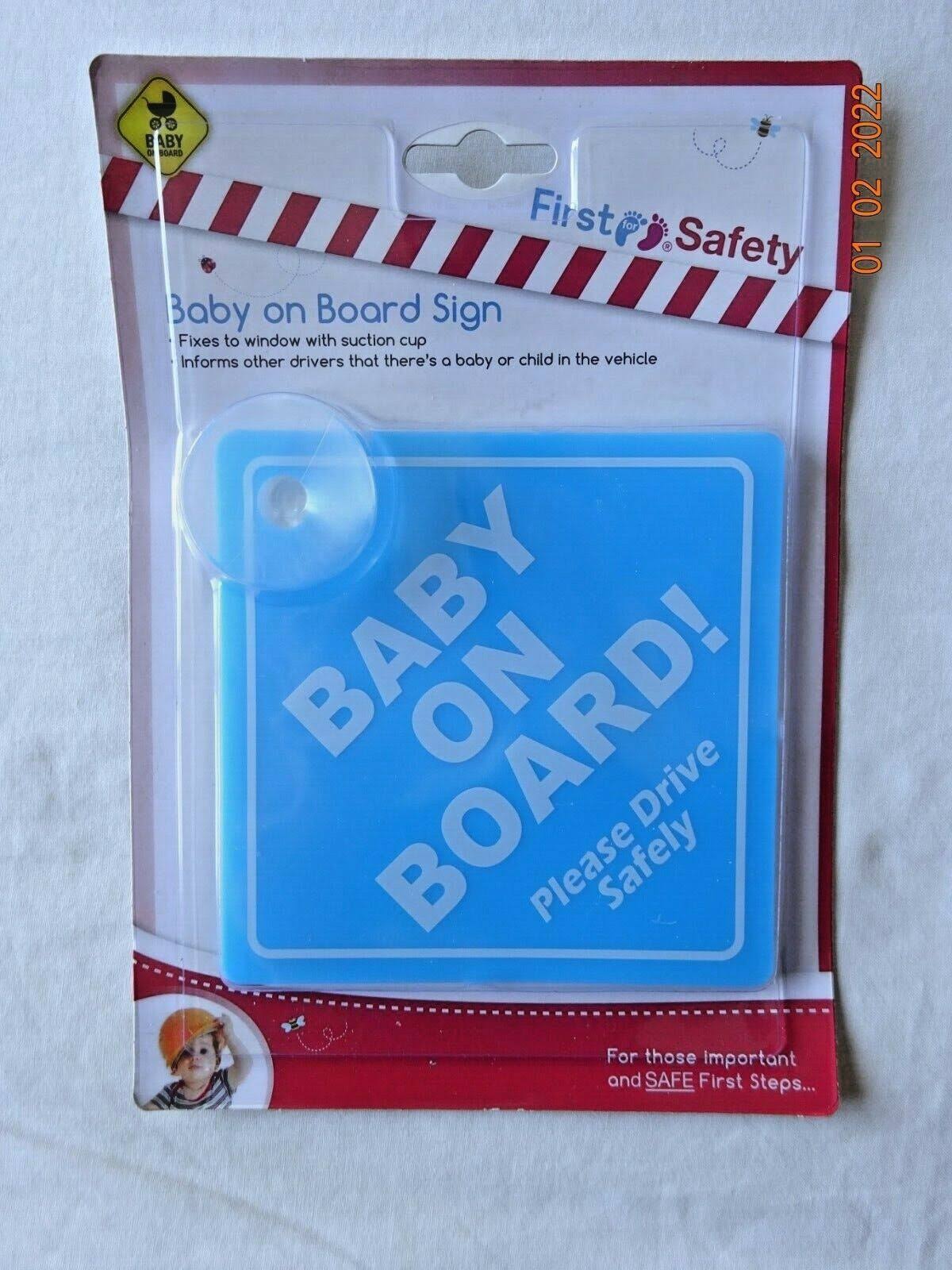First Steps Funky Baby Car Signs - Baby On Board