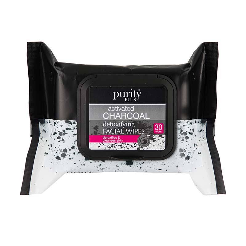 Purity Plus Charcoal Facial Wipes 30pk