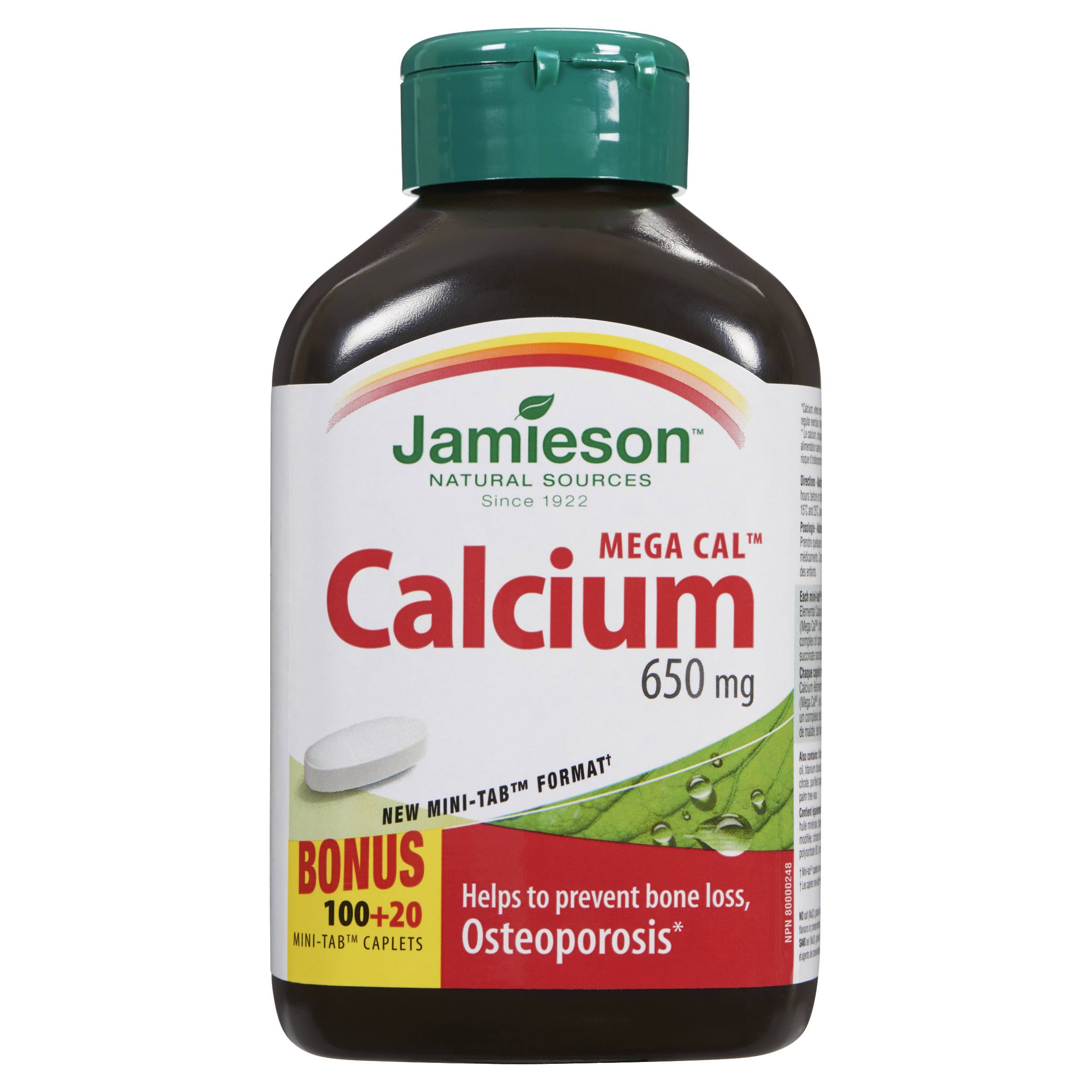 Jamieson Mega Calcium Tablets 650 MG * 120