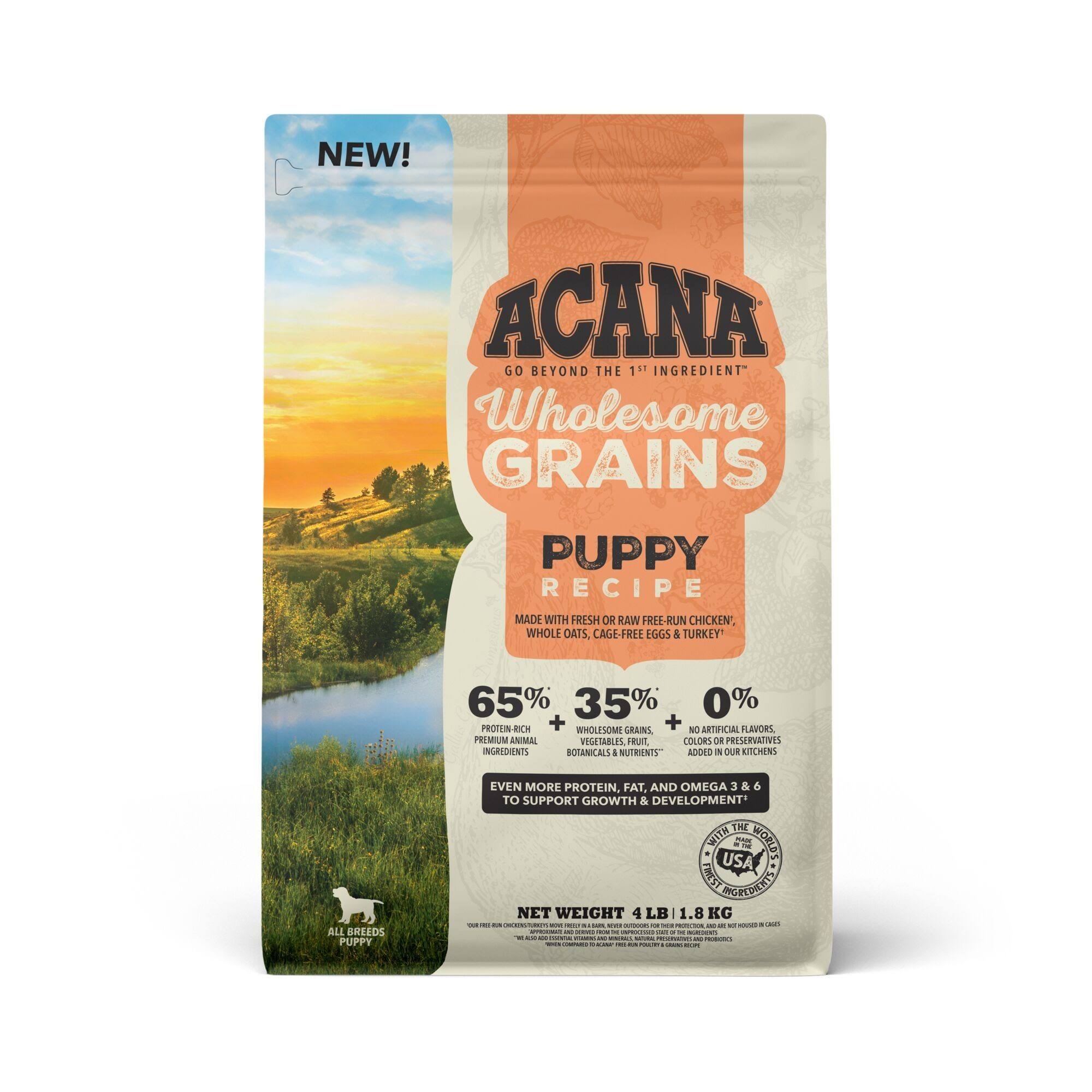 ACANA Wholesome Grains Puppy Recipe Dry Dog Food - 4 lb