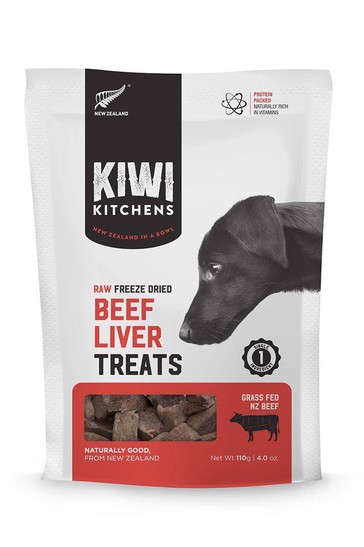 Kiwi Kitchens Freeze Dried Beef Liver Dog Treats / 4 oz