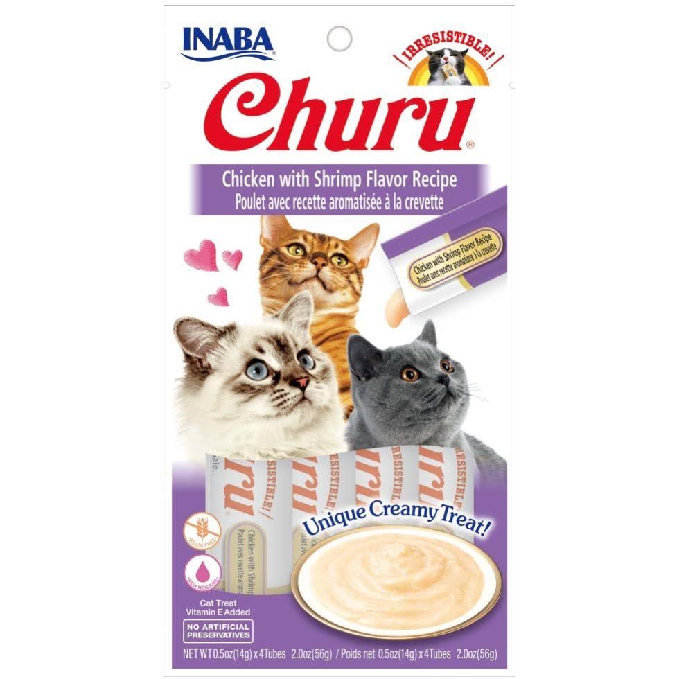 Inaba Churu Chicken with Shrimp Recipe Cat Treat 56g