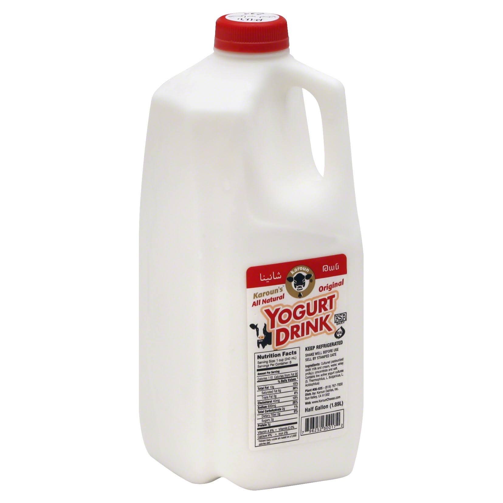Karoun Yogurt Drink. Original - 0.5 gl (1.89 lt)