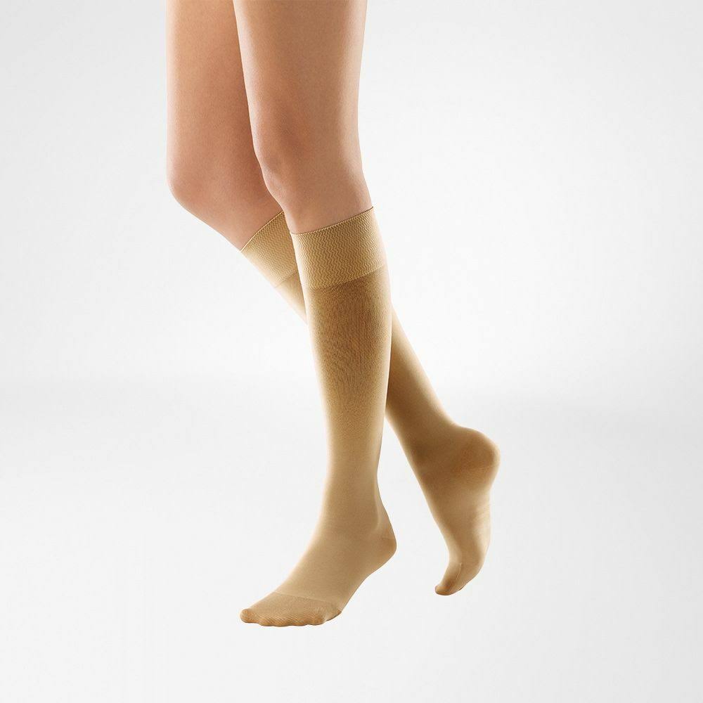 Bauerfeind VenoTrain Micro Knee High Open Toe 20-30mmHg - Caramel - Size S - 21880011220221