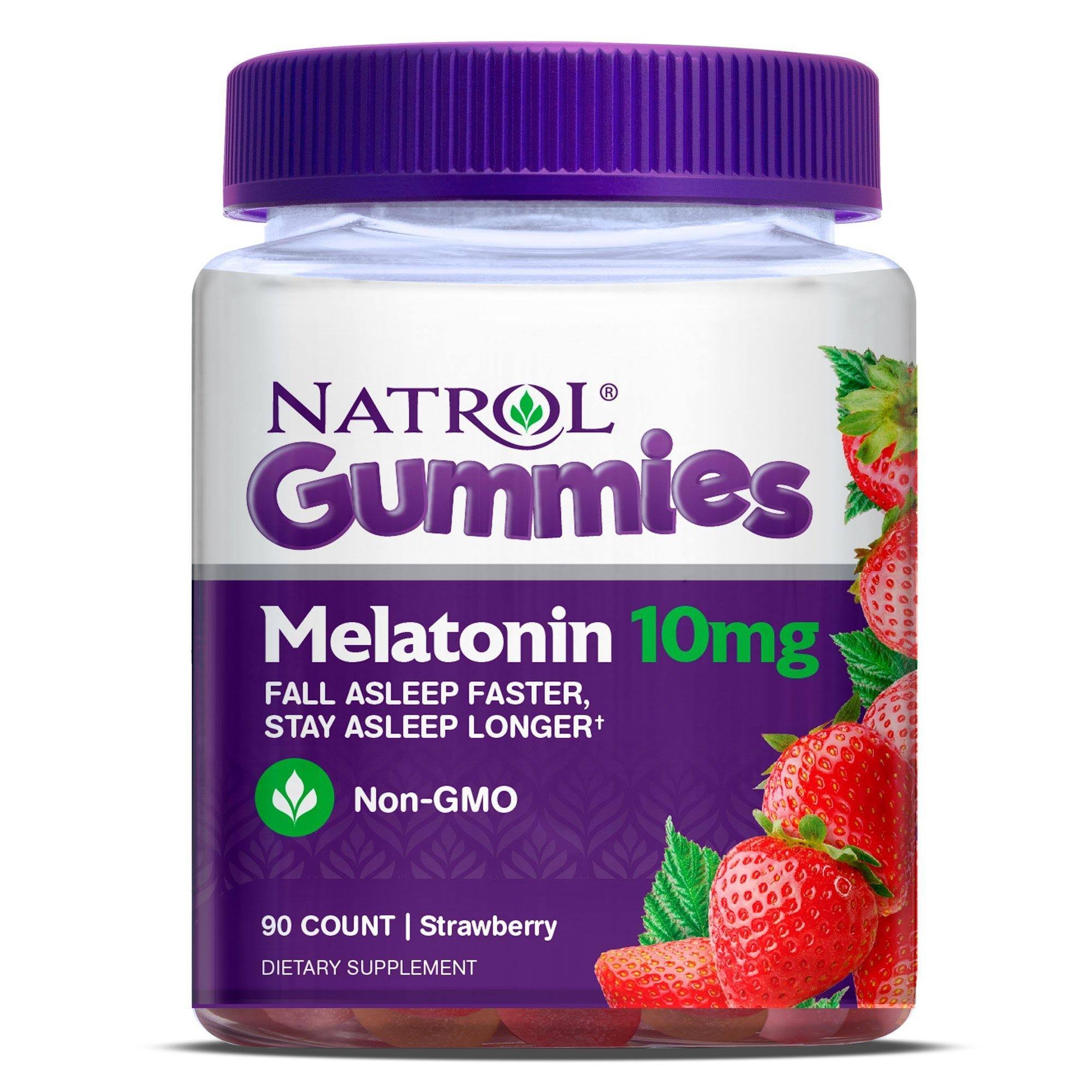 Natrol Gummies Melatonin Dietary Supplement - Strawberry, 10mg, 90ct