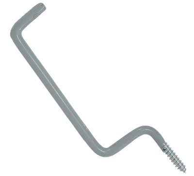 Crawford Products Ss11 Screw In Ladder Hook - Grey, 2 Pack